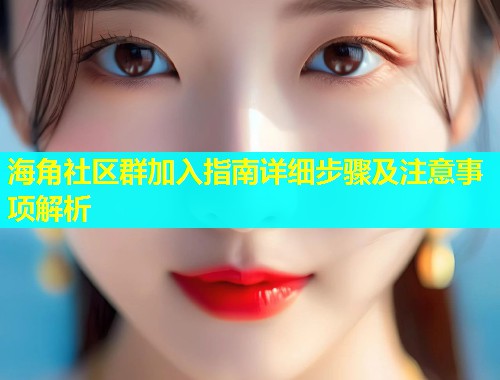 海角社区群加入指南详细步骤及注意事项解析  第2张
